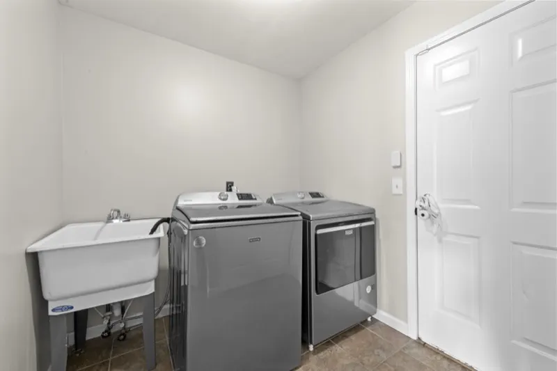 First-floor laundry