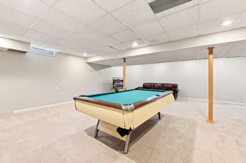 Lower-level recreation room